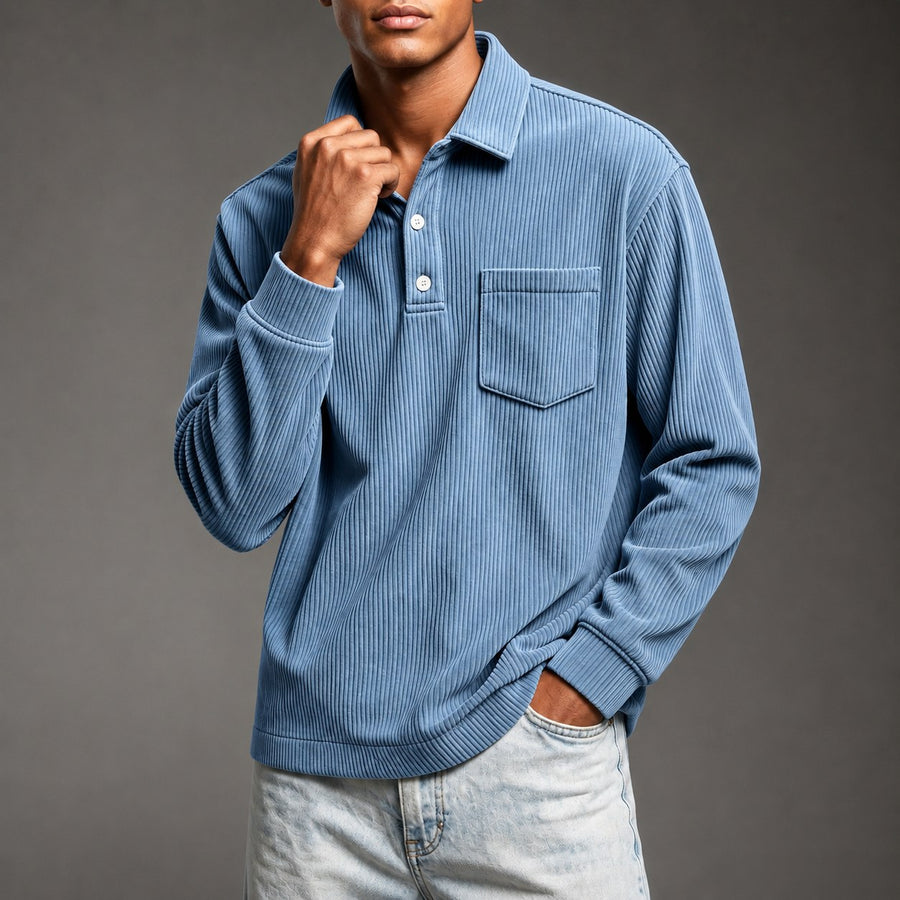 Bedford Corduroy Pullover in Carolina Blue