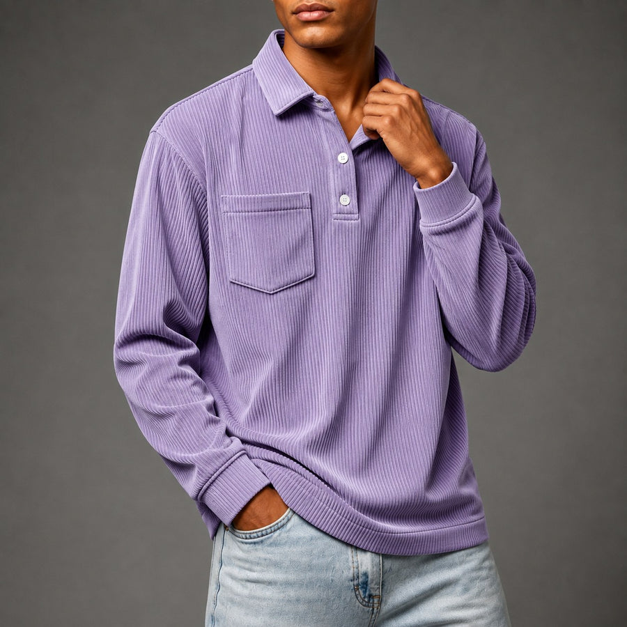 Bedford Corduroy Pullover in Lavender