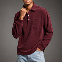 Bedford Corduroy Pullover in Maroon