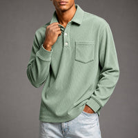 Bedford Corduroy Pullover in Sea Foam