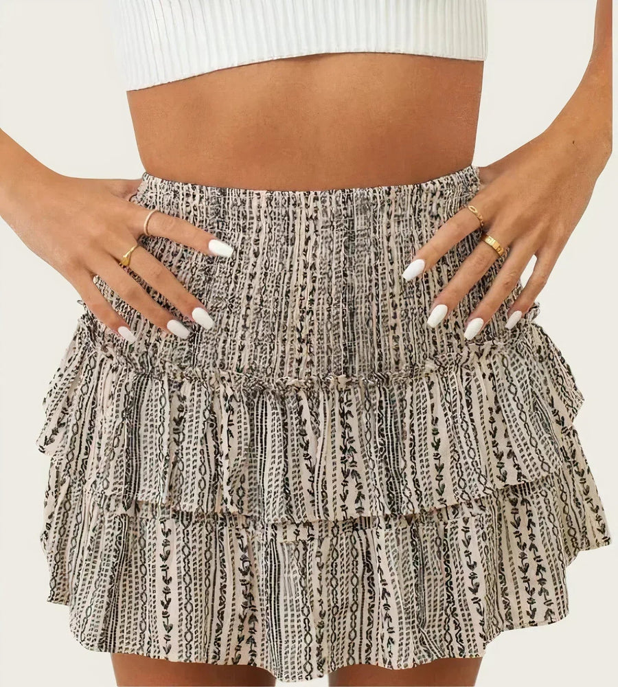 Yvonne | Women's Spring Rock Style Mini Dress