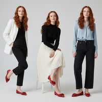 Bella Bow Flats in Crimson