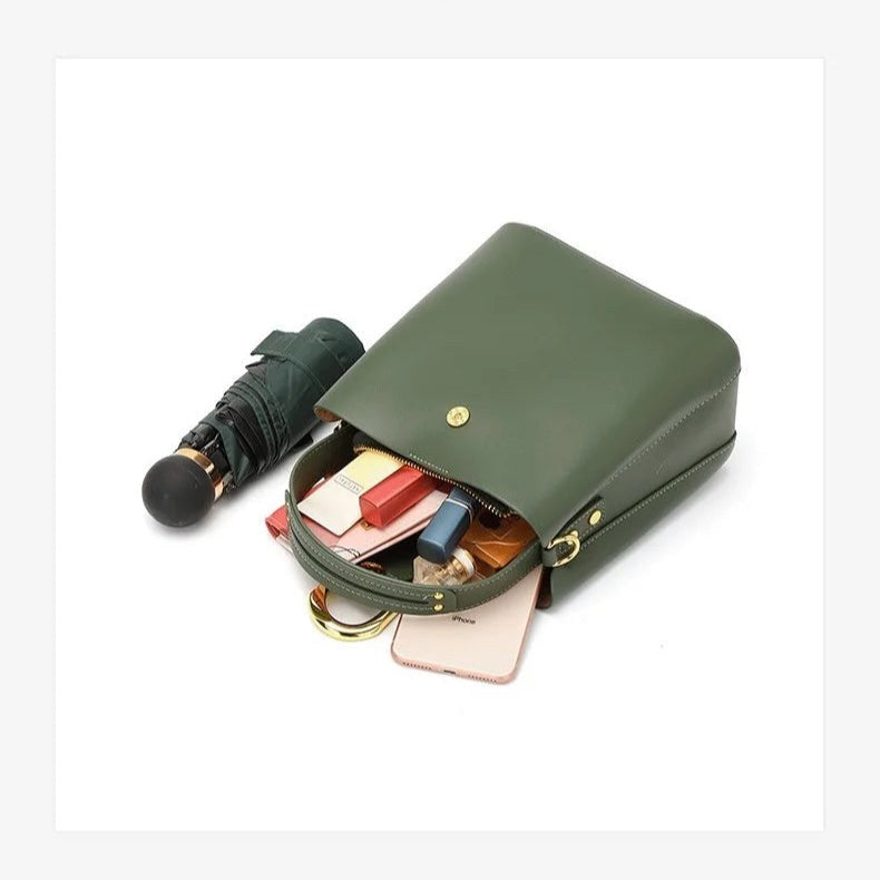 Bella Bucket Tote in Emerald