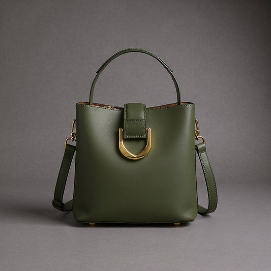 Bella Bucket Tote in Emerald