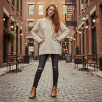 Bella Buckle Ankle Boot in Sienna Brown