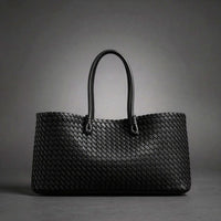 Bella Handwoven Tote in Charcoal