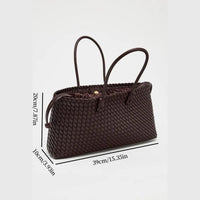 Bella Handwoven Tote in Espresso Brown
