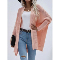 Bellamy Airy Knit Cardigan in Purple
