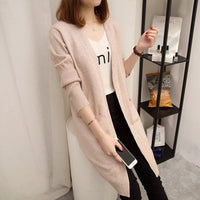Bellamy Casual Knit Cardigan with V-Neck in Apricot