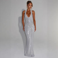 Bellamy Elegant Evening Dress with V-Neck