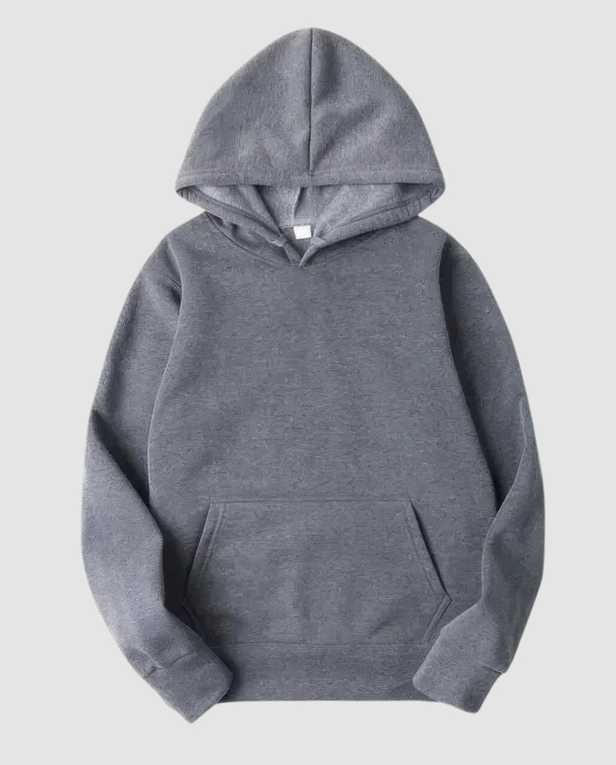 Bellamy Hoodie with Hood in Dark Grey
