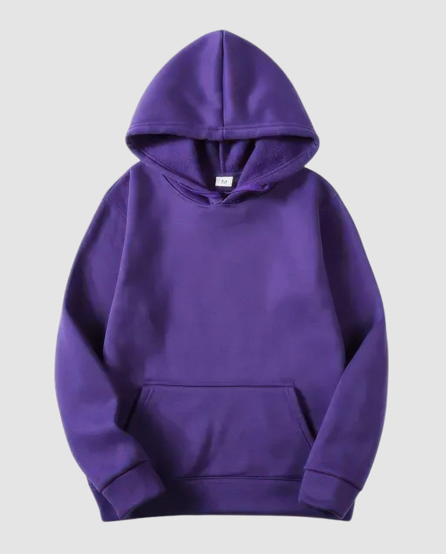 Bellamy Hoodie with Hood in Purple