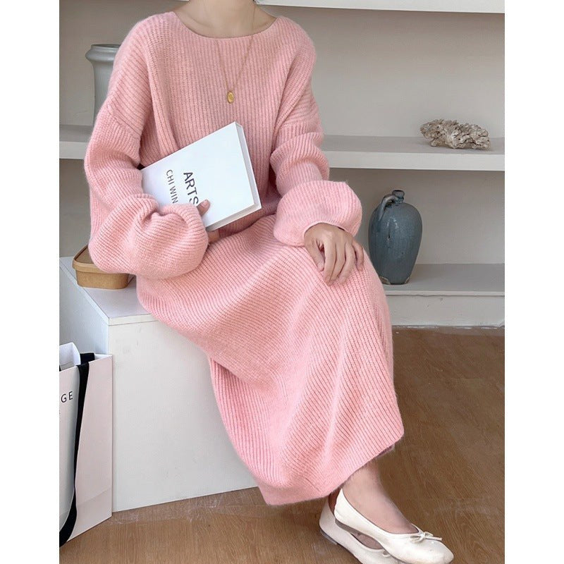 Bellamy Knit Dress with Crew Neck