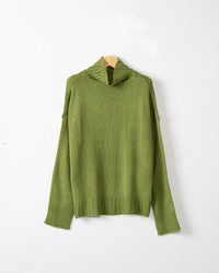Bellamy Knit Sweater in Military Green
