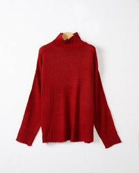 Bellamy Knit Sweater in Red