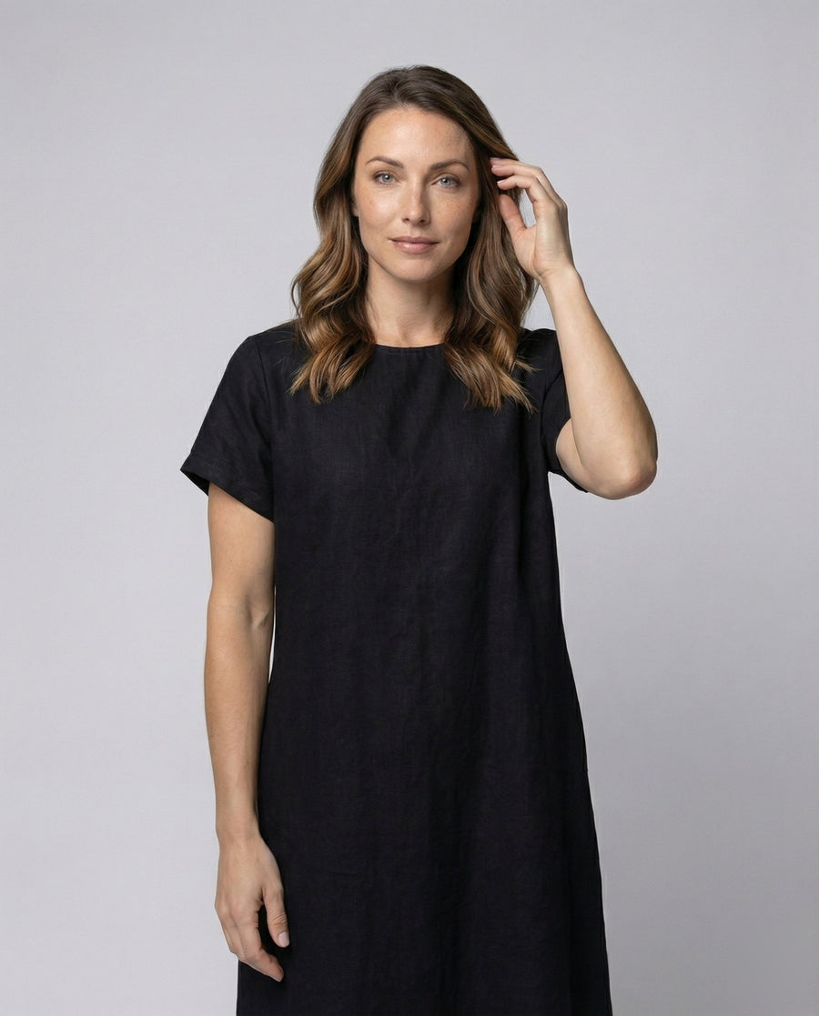 Bellamy Linen Blend Midi Dress