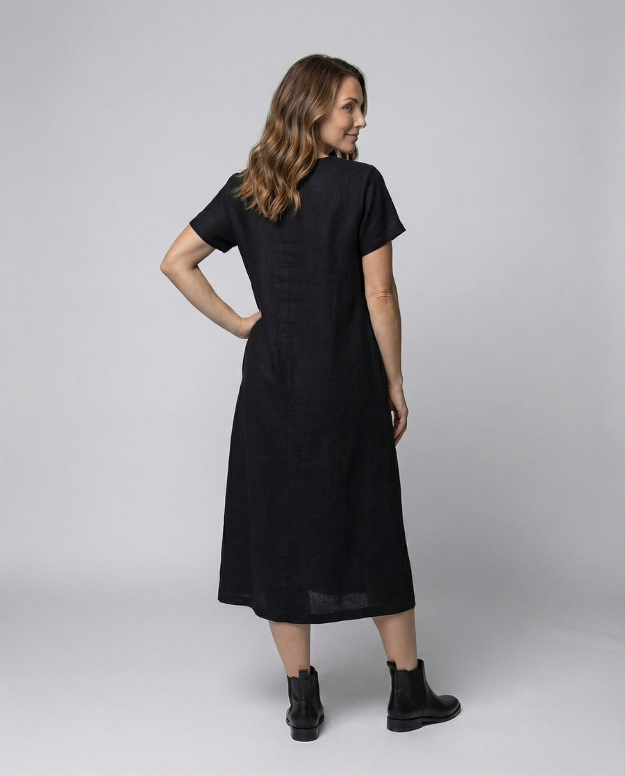 Bellamy Linen Blend Midi Dress