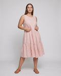 Bellamy Linen Dress with Ruffles