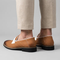 Belmont Slip-On Dress Loafer in Sienna Brown