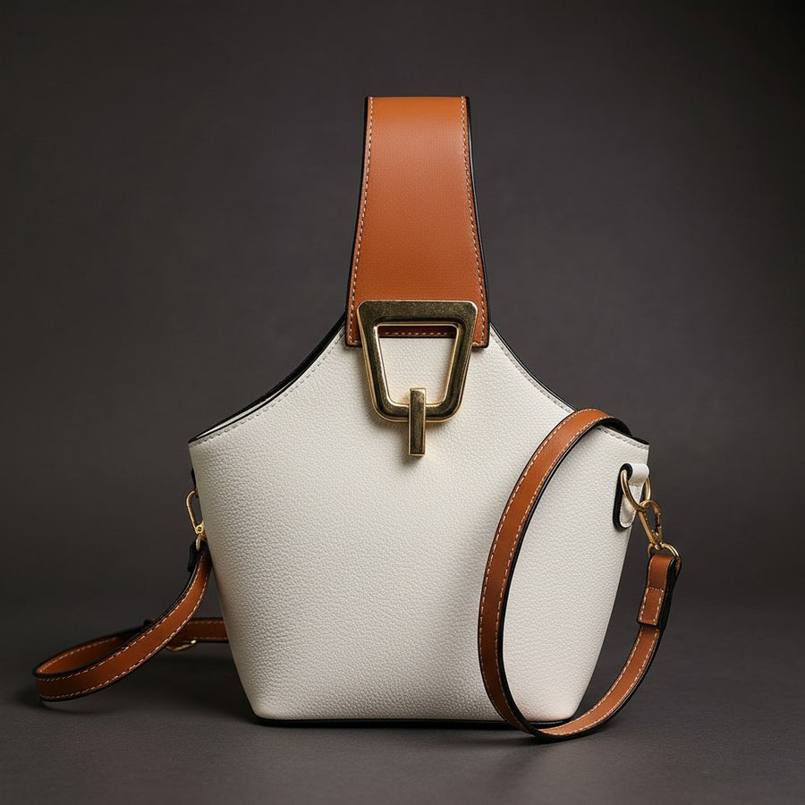 Belona Bucket Bag in Beige