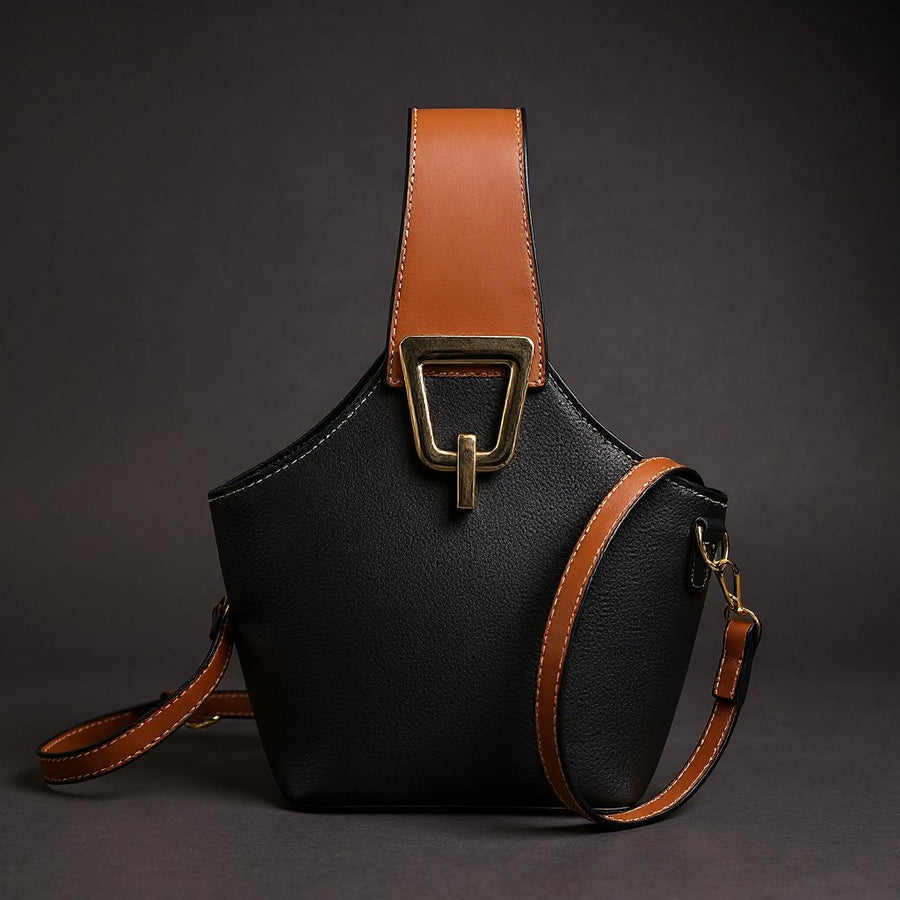 Belona Bucket Bag in Charcoal