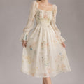 Belvaine Women's Wedding Guest Dress Floral Midi