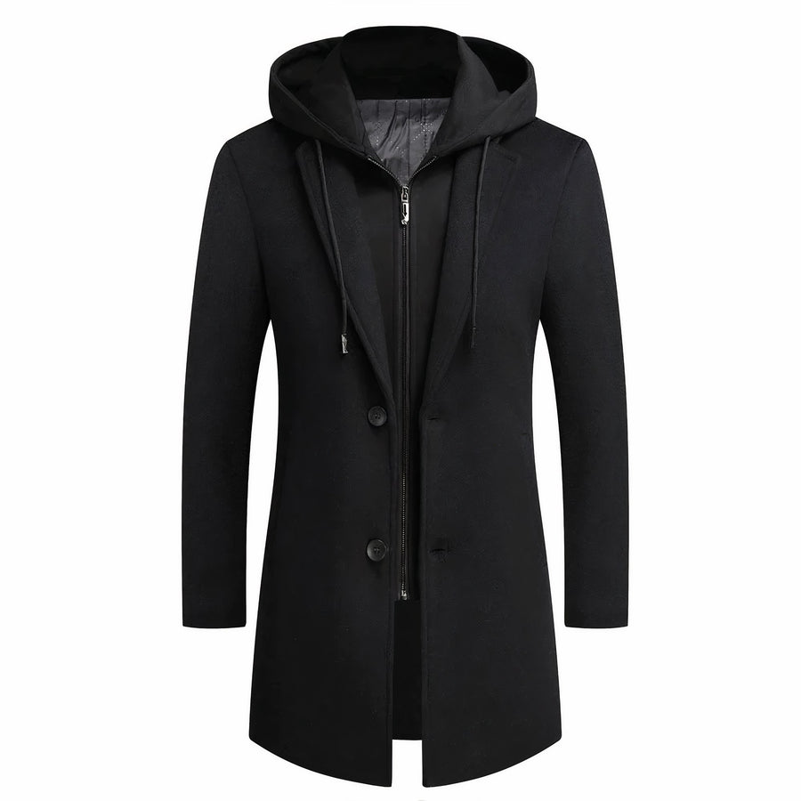 Benedikt Trench Coat in Black