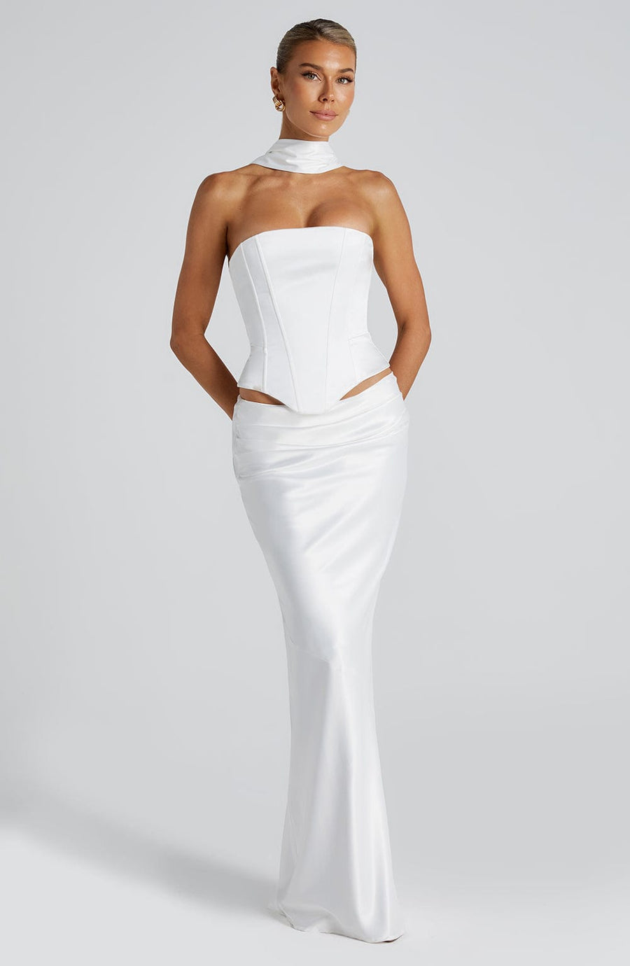 Isadora Maxi Skirt in Ivory