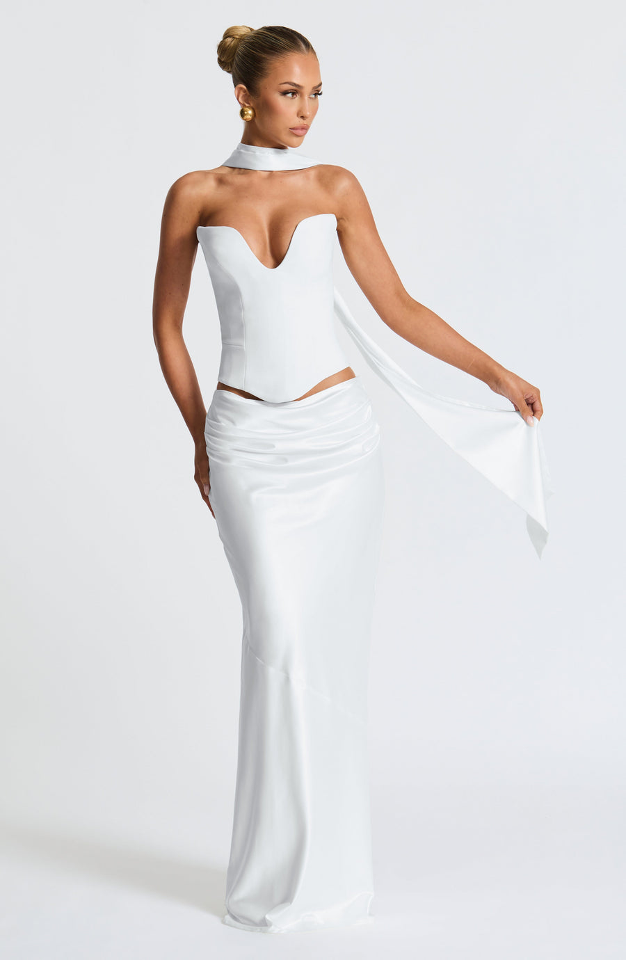 Isadora Maxi Skirt in Ivory