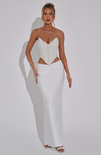 Isadora Maxi Skirt in Ivory