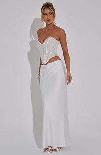 Isadora Maxi Skirt in Ivory