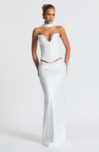 Isadora Maxi Skirt in Ivory
