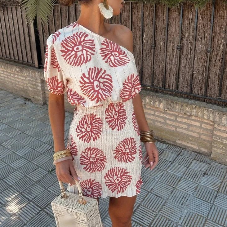 Bernadina™ Casual Short Summer Dress in White