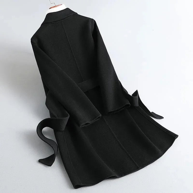 Beverly Full Length Trench Coat in Charcoal