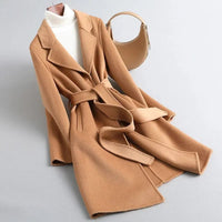 Beverly Full Length Trench Coat in Sienna Brown