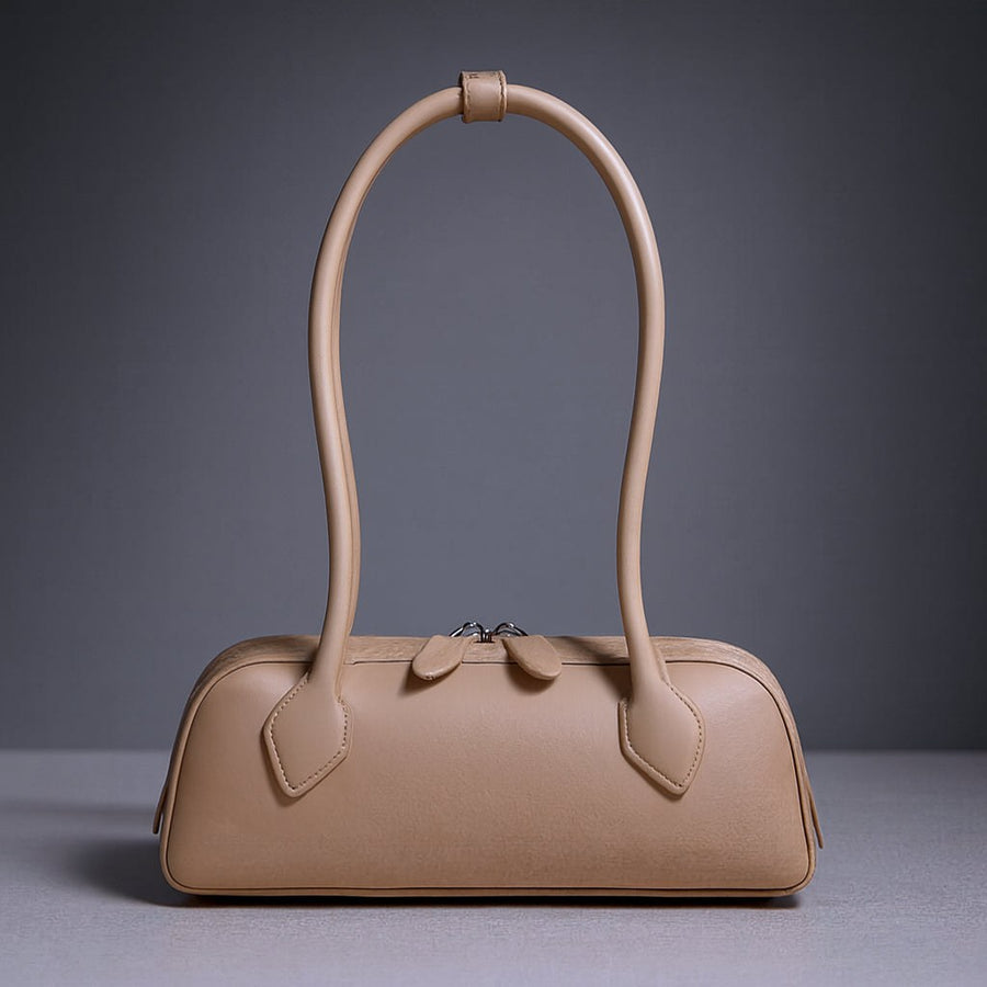 Bianca Baguette Bag in Beige