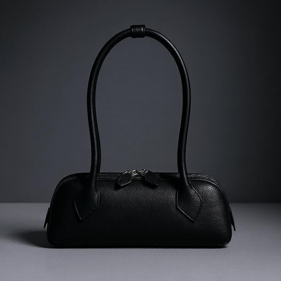 Bianca Baguette Bag in Charcoal