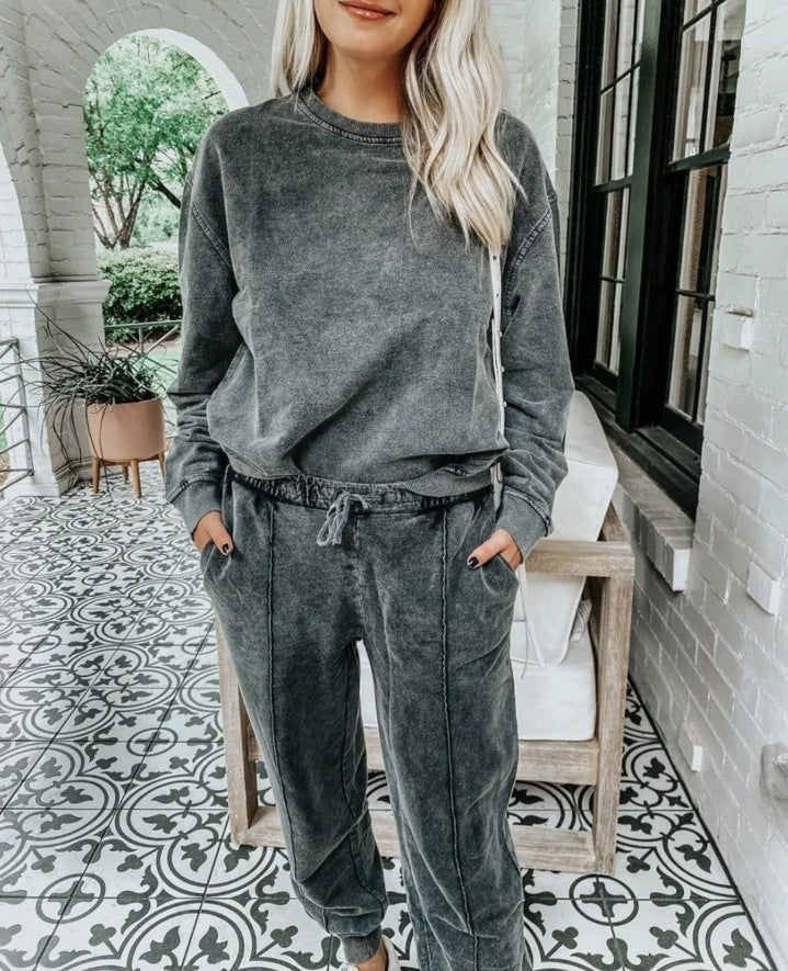Bianca Casual Suit in Dark Grey