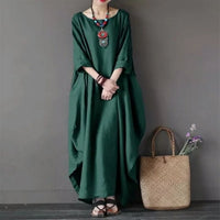 Bianca Dress in Donkergroen