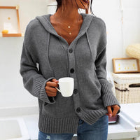 Bianca Knit Cardigan with Pockets and Hood