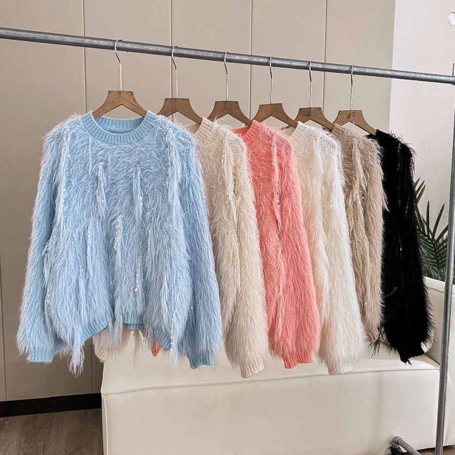 Bianca Knit Sweater in Apricot