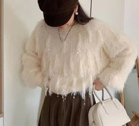 Bianca Knit Sweater in Cream