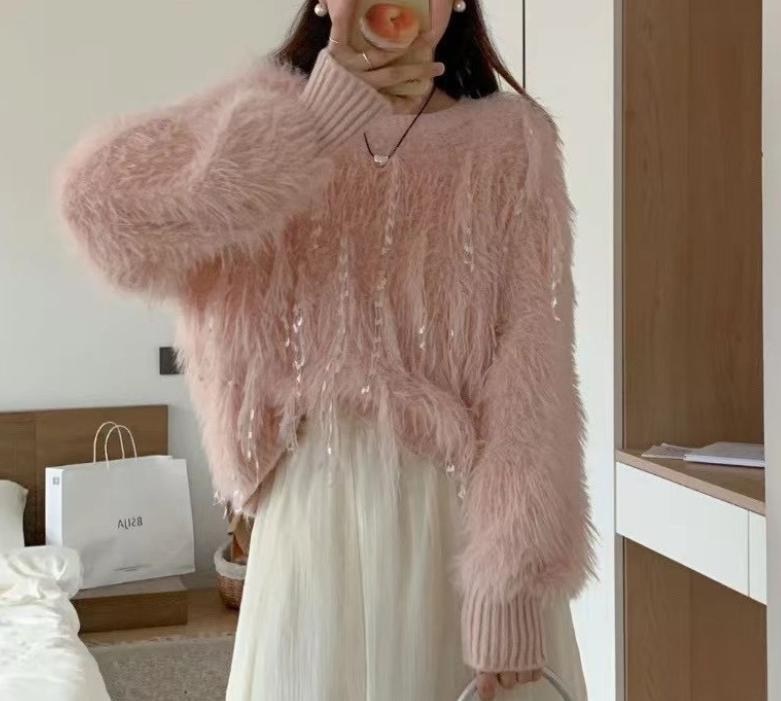 Bianca Knit Sweater in Pink