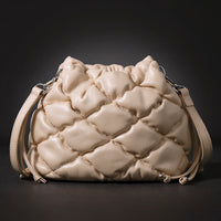 Bianca Mini Crossbody Pillow Bag in Beige