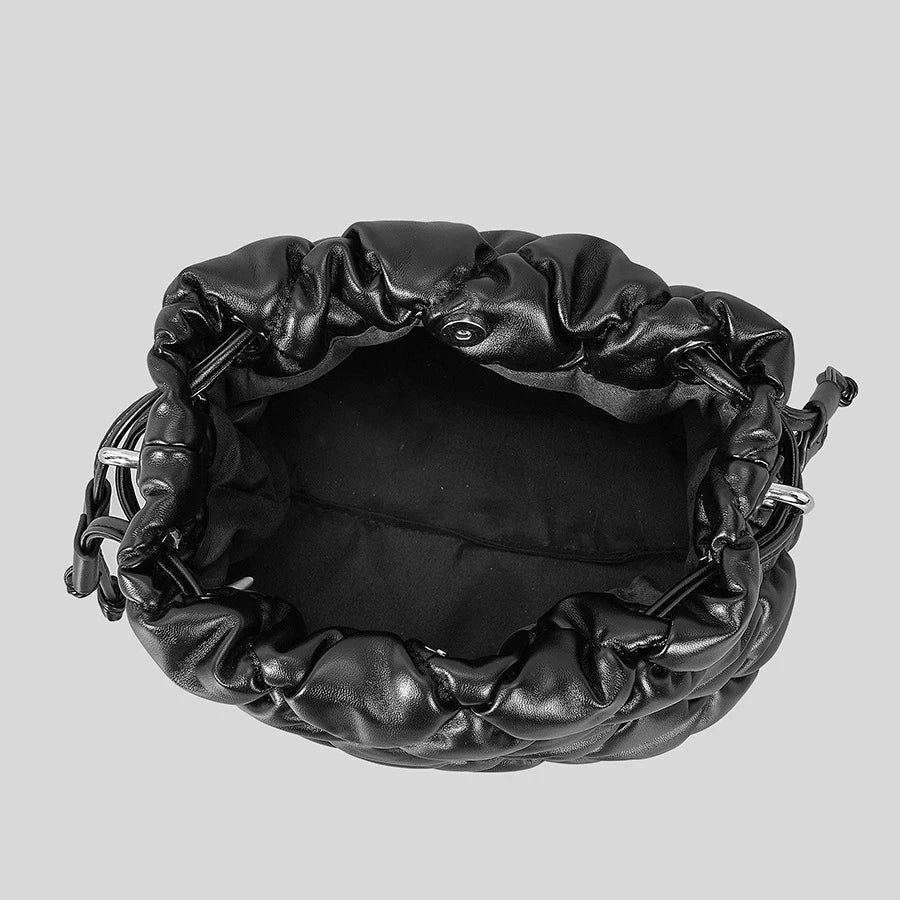 Bianca Mini Crossbody Pillow Bag in Charcoal
