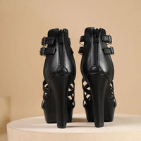 Bianca Platform Stiletto in Charcoal