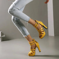 Bianca Platform Stiletto in Crimson