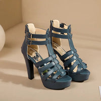 Bianca Platform Stiletto in Sate Blue