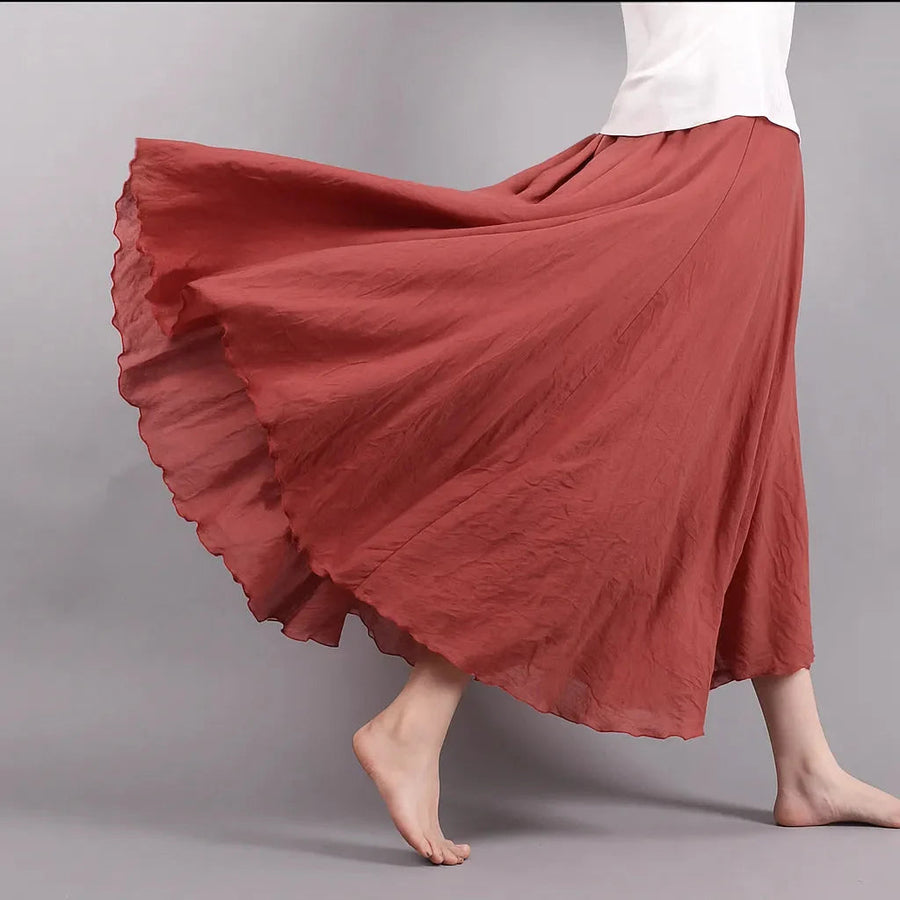 Bianca Pleated Maxi Skirt