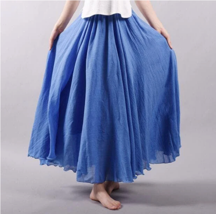 Bianca Pleated Maxi Skirt